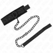 KINK - BASMODELL HALSBAND MED KOPPEL 77 CM MODELL 5 JUSTERBAR 34-54 CM X 5 CM