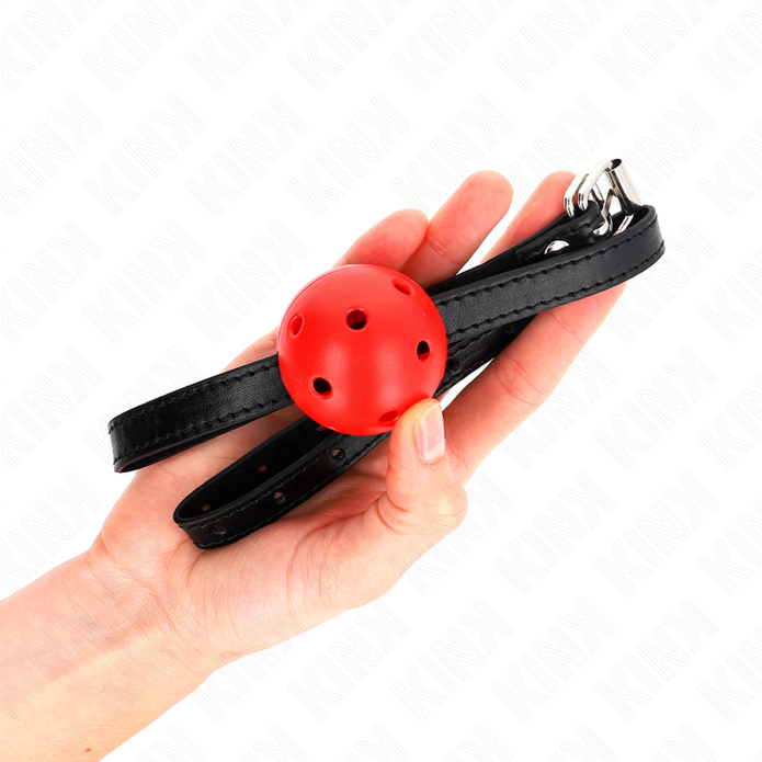 KINK - SIMPLICITY RED BREATHABLE 4.5 CM BALLGAG 62 x 1.5 CM