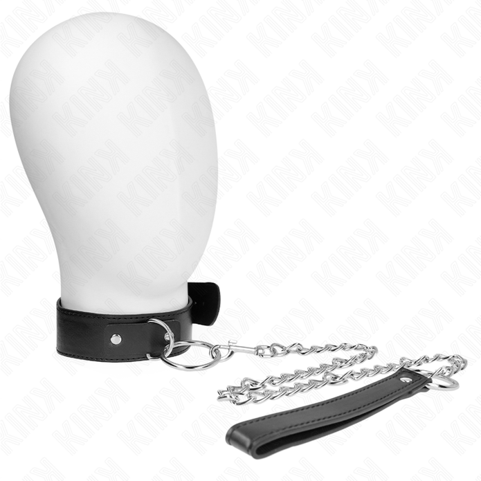 KINK - BASMODELL HALSBAND MED KOPPEL MODELL 4 JUSTERBART 36-43 CM