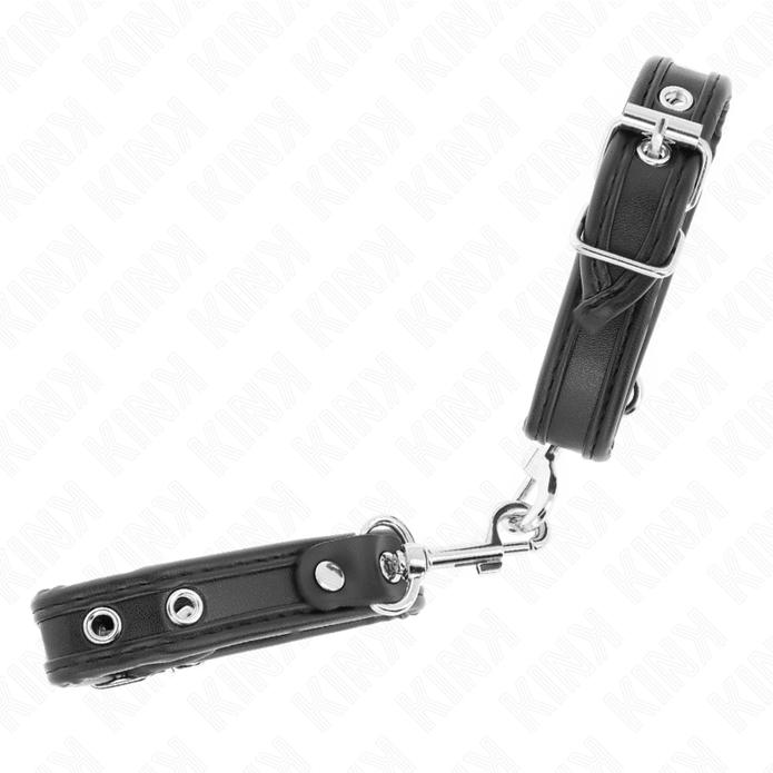 KINK - MINISVARTA ARMBAND MED NITAR JUSTERBARA 16–22 CM X 2 CM