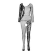 PASSION - BS 107 BODYSTOCKING SVART EN STORLEK