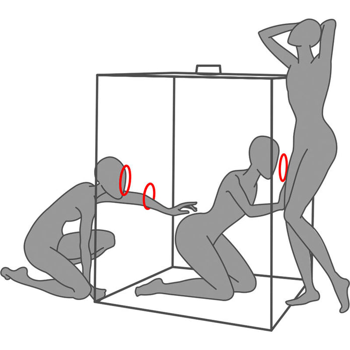 SECRET DOME - KINK CLUB CABIN SCANDALE BLACK & RED