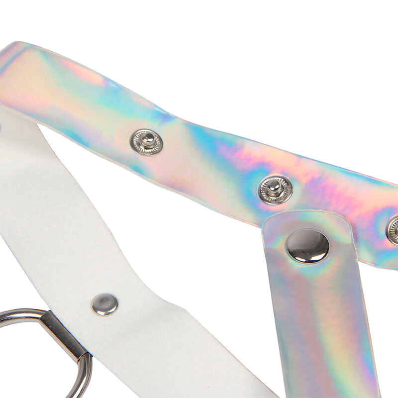 SUBBLIME - Rintavaljaat renkailla ja ketjuilla, hopea, one size