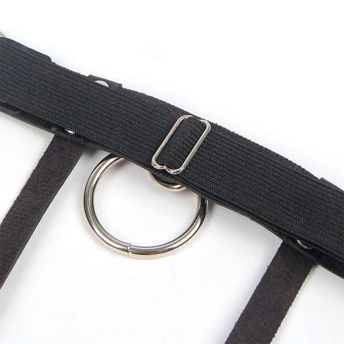 SUBBLIME - Säädettävä musta sukkanauha, one size