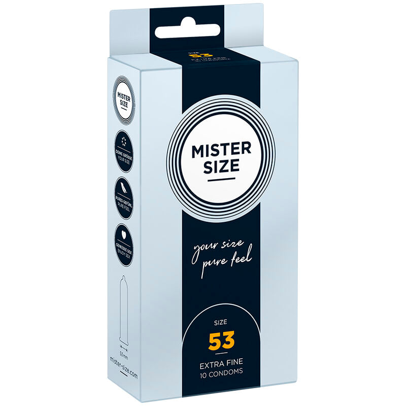 MISTER SIZE - Kondomit koko M 53 mm, 10 kpl