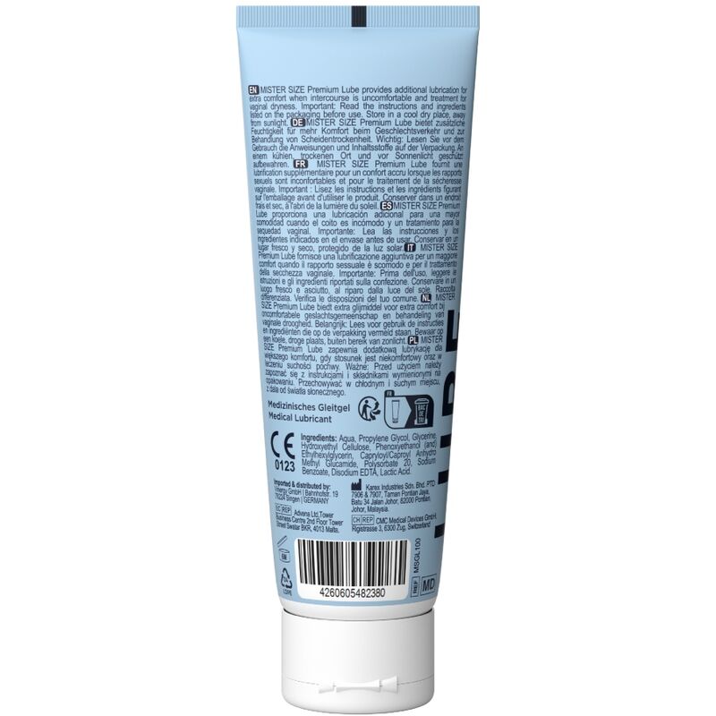 MISTER SIZE - Vesipohjainen Premium-liukuvoide 100 ml