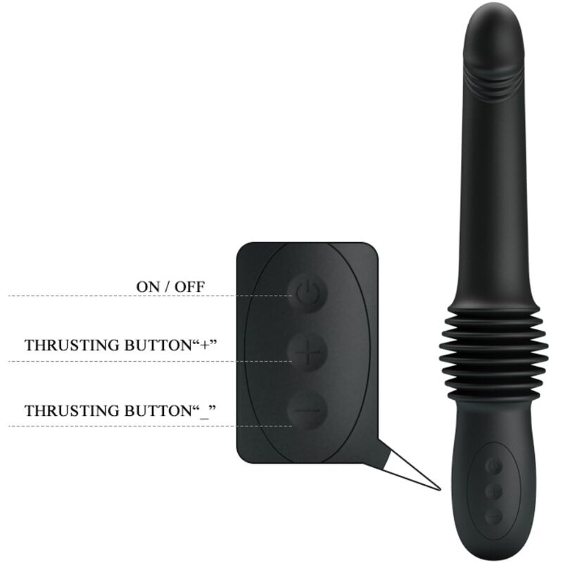 PRETTY LOVE - PAZUZU VIBRATOR 3 STÖTLÄGEN SVART