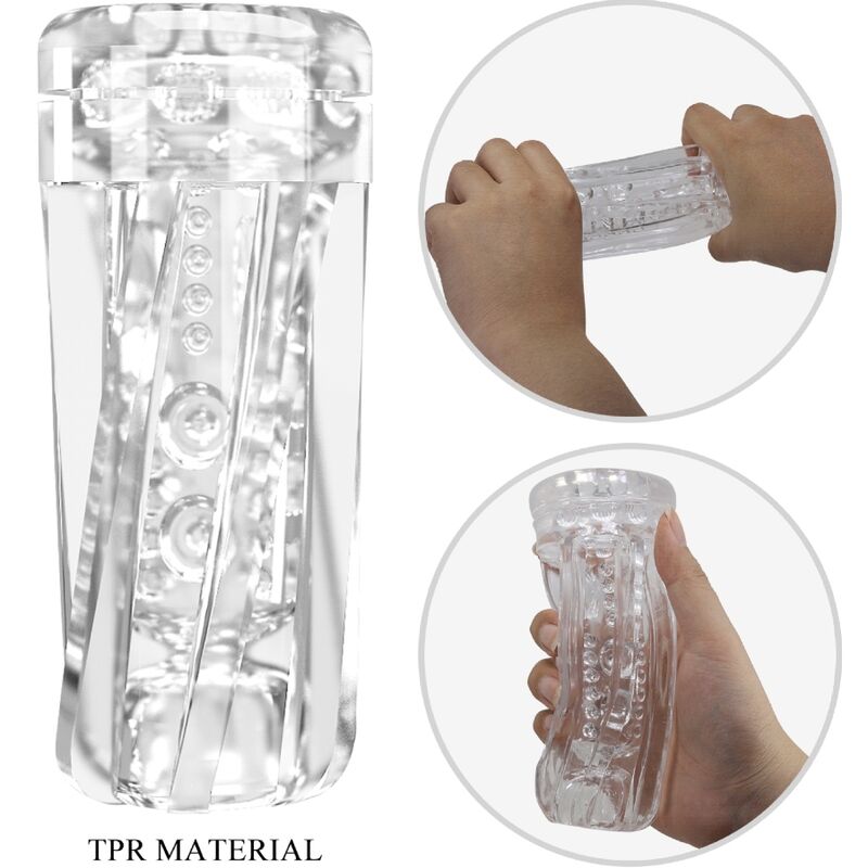 PRETTY LOVE - TAMARA MANLIG MASSETURBATOR MULTI-HASTIGHETS VIBRATOR SVART