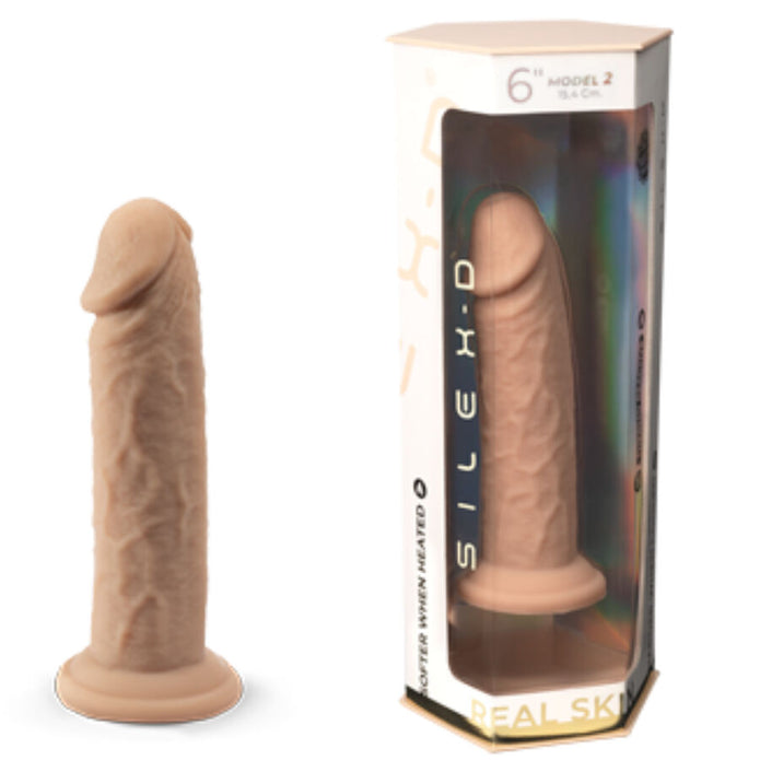SILEXD - REALISTIC PENIS MODEL 2 THERMOREACTIVE SILICONE 15.4 CM