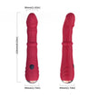 ARMONY - THERMO-ADJUSTABLE POINT A STIMULATOR VIBRATOR DILDO RED