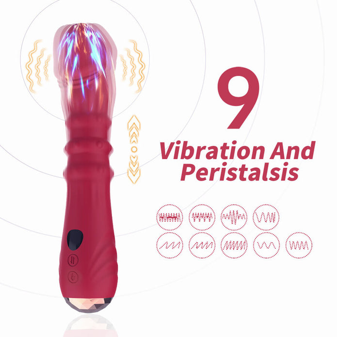 ARMONY - THERMO-ADJUSTABLE POINT A STIMULATOR VIBRATOR DILDO RED
