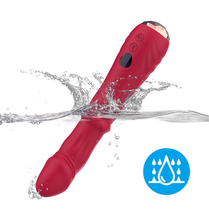 ARMONY - THERMO-ADJUSTABLE POINT A STIMULATOR VIBRATOR DILDO RED