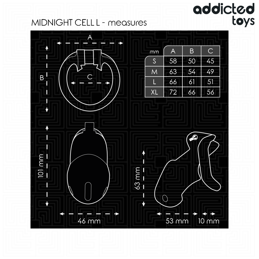 ADDICTED TOYS LOCKED - Penishäkki Cell Koko L