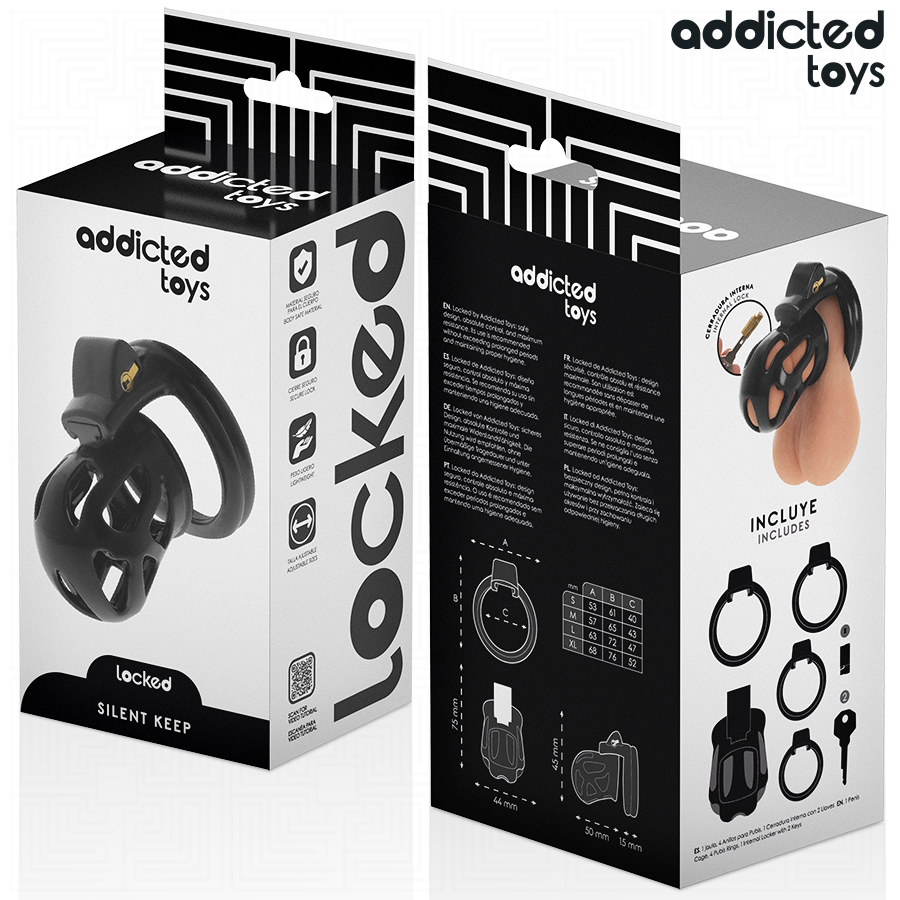 ADDICTED TOYS LOCKED - Silent Keep Penishäkki 7,5 cm
