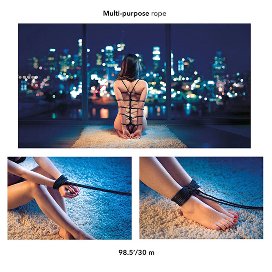 CALEXOTICS - Black BDSM -köysi 30 m