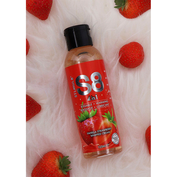 STIMUL8 - 4-in-1 Mansikan makuinen dessert-liukuvoide 125 ml