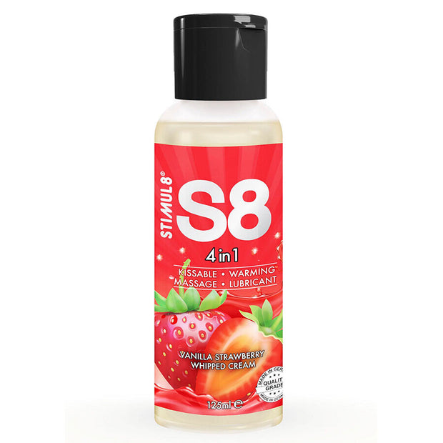 STIMUL8 - 4-in-1 Mansikan makuinen dessert-liukuvoide 125 ml