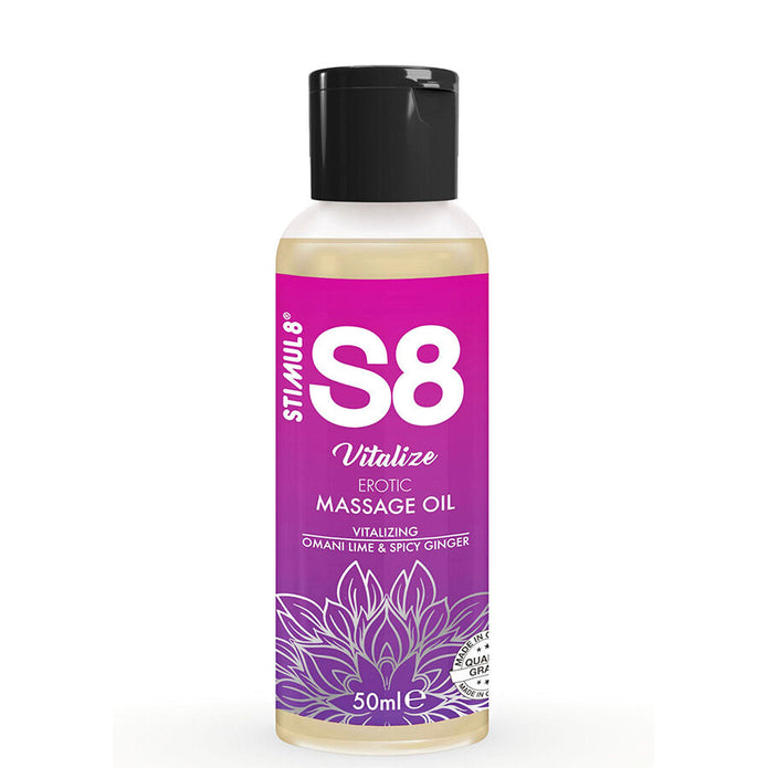 STIMUL8 - S8 VITALIZE EROTIC MASSAGE OIL LIME 50 ML