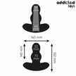 ADDICTED TOYS - HÅLIG ANALPLUGG SILIKON STORLEK XXL 15,2 CM