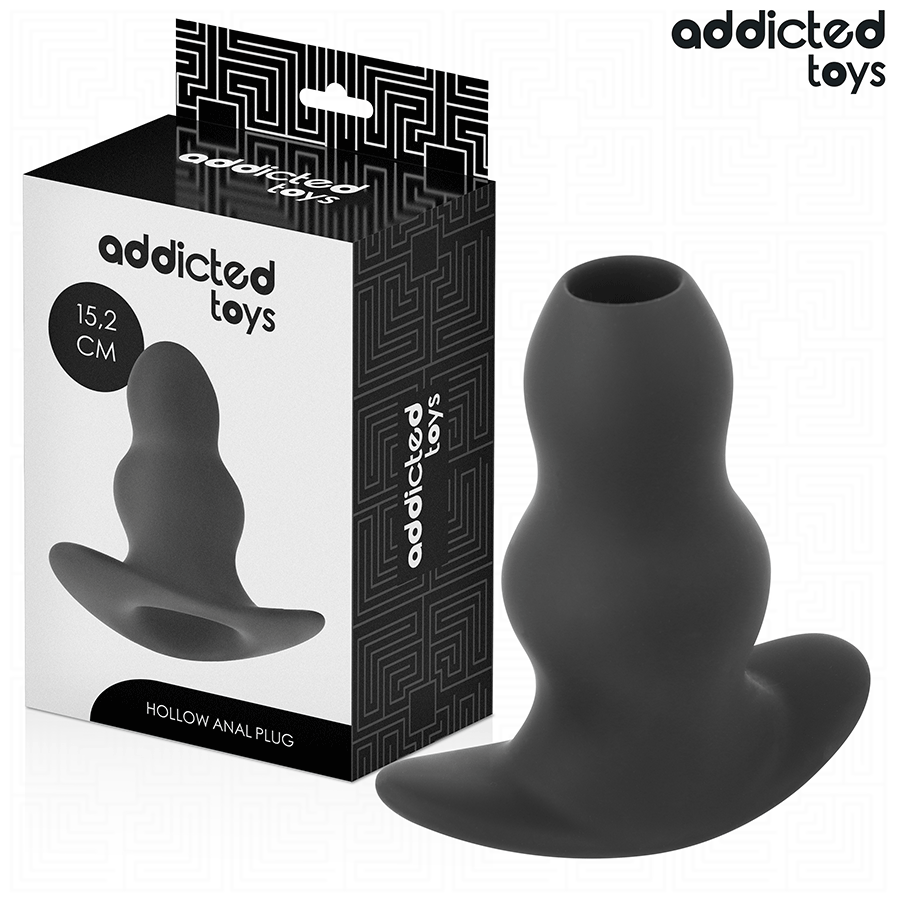 ADDICTED TOYS - HÅLIG ANALPLUGG SILIKON STORLEK XXL 15,2 CM