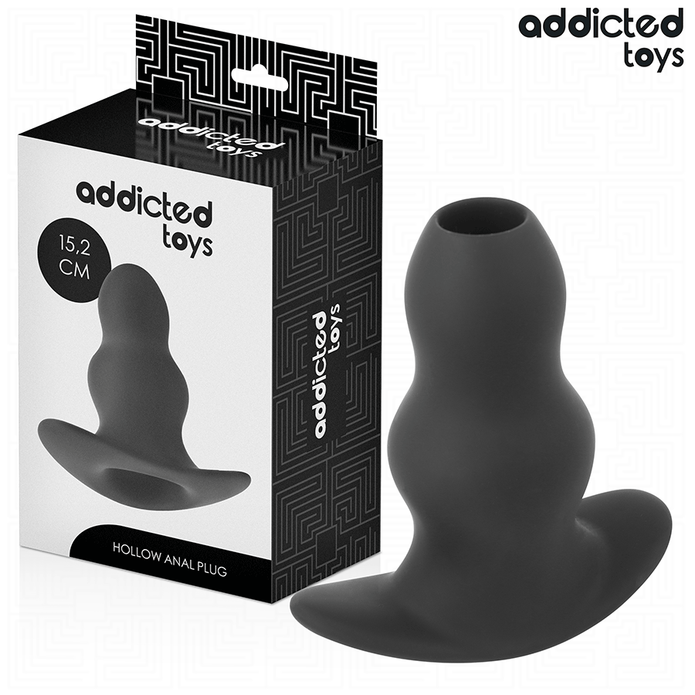 ADDICTED TOYS - HÅLIG ANALPLUGG SILIKON STORLEK XXL 15,2 CM