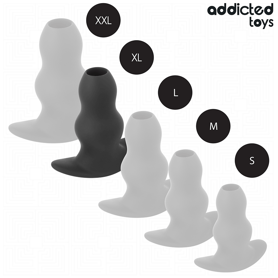 ADDICTED TOYS - HOLLOW ANAL PLUG SILICONE SIZE XL 13.9 CM