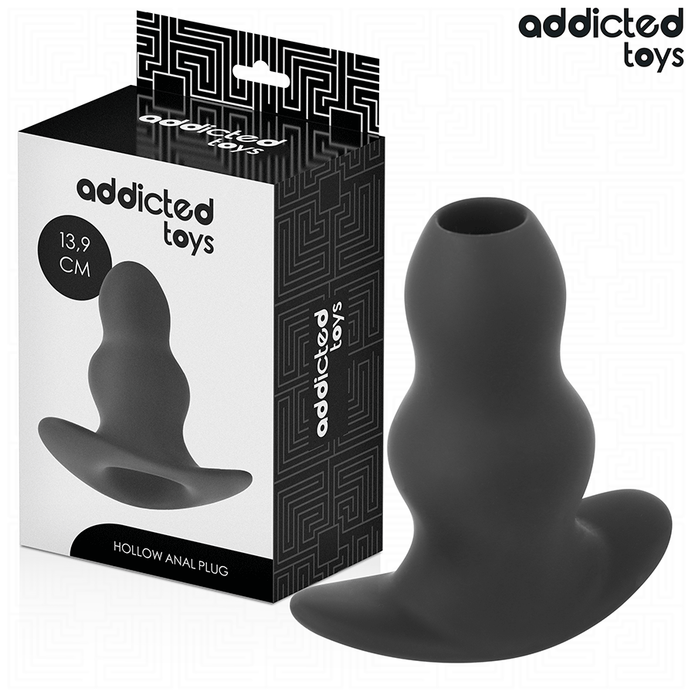 ADDICTED TOYS - HOLLOW ANAL PLUG SILICONE SIZE XL 13.9 CM