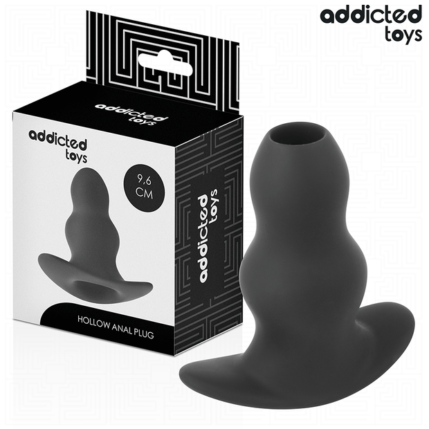 ADDICTED TOYS - Keskikokoinen silikoninen ontto anaalitappi 9,6 cm