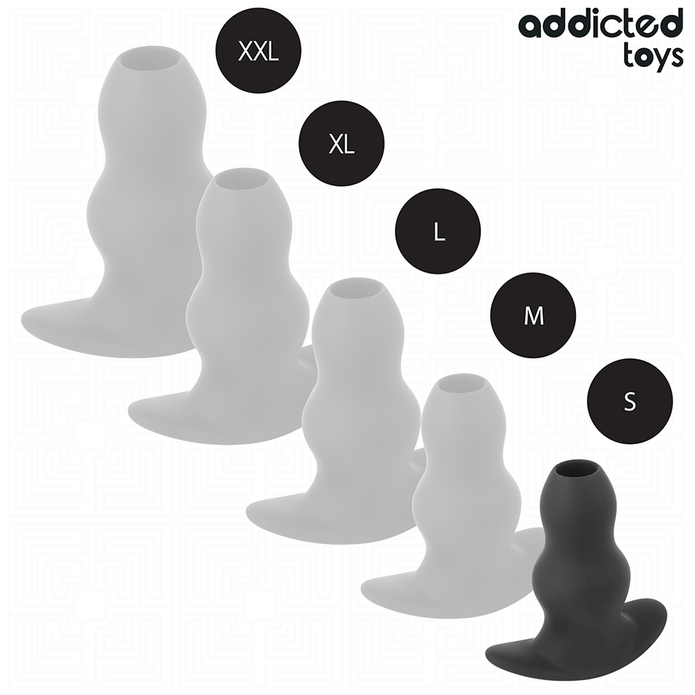 ADDICTED TOYS - HOLLOW ANAL PLUG SILICONE SIZE S 7.3 CM