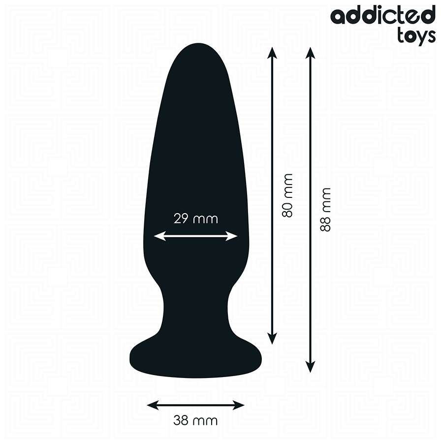ADDICTED TOYS - Pieni silikoninen anaalitappi jalokivellä 8,8 cm