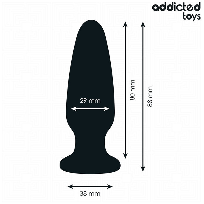 ADDICTED TOYS - Pieni silikoninen anaalitappi jalokivellä 8,8 cm