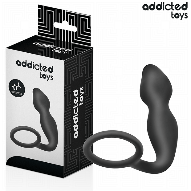 ADDICTED TOYS - Silikoninen anaalitappi ja penisrengas Model 2
