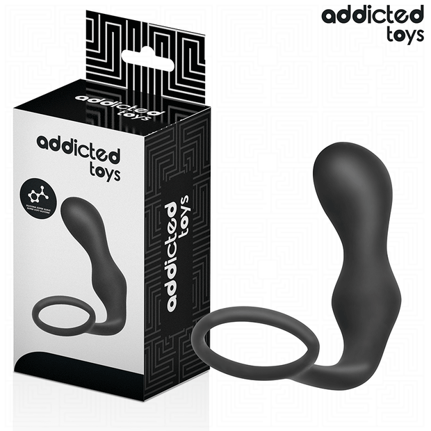 ADDICTED TOYS - Silikoninen anaalitappi ja penisrengas Model 3