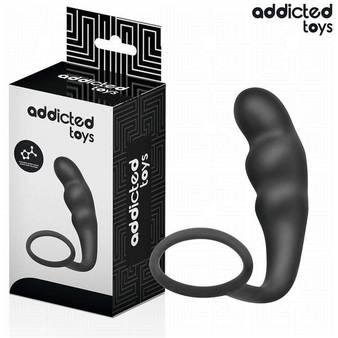 ADDICTED TOYS - ANAL PLUG WITH RING SILICONE MODEL 4