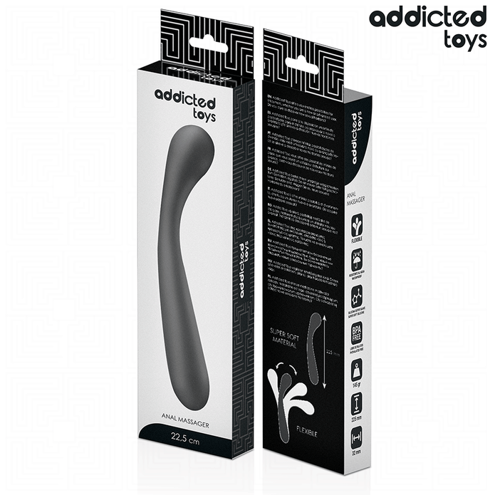 ADDICTED TOYS - DOUBLE ANAL MASSAGER SILICONE 22.5 CM