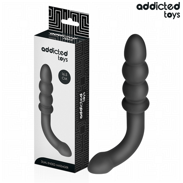 ADDICTED TOYS - 16,5 cm silikoninen kaksoisanaalimassager