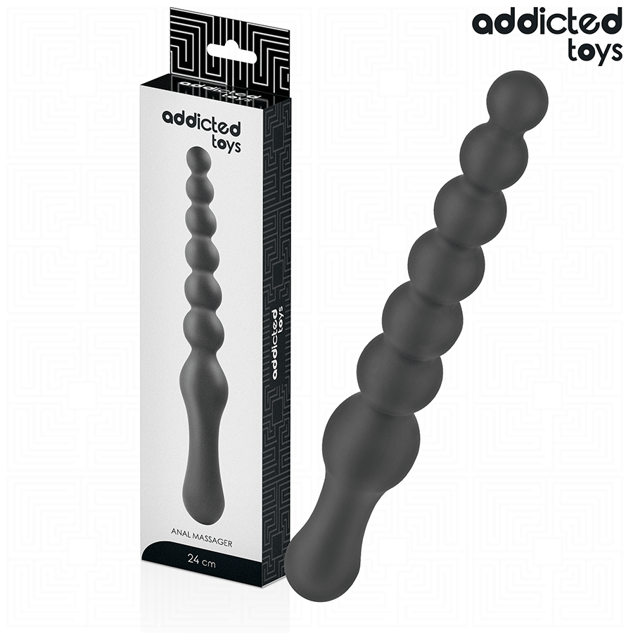 ADDICTED TOYS - Kaksoisanaalimassageri silikonista 24 cm