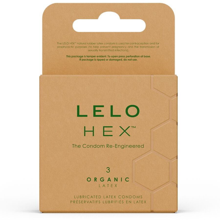 LELO - HEX ORGANIC KONDOMASK 3 ENHETER