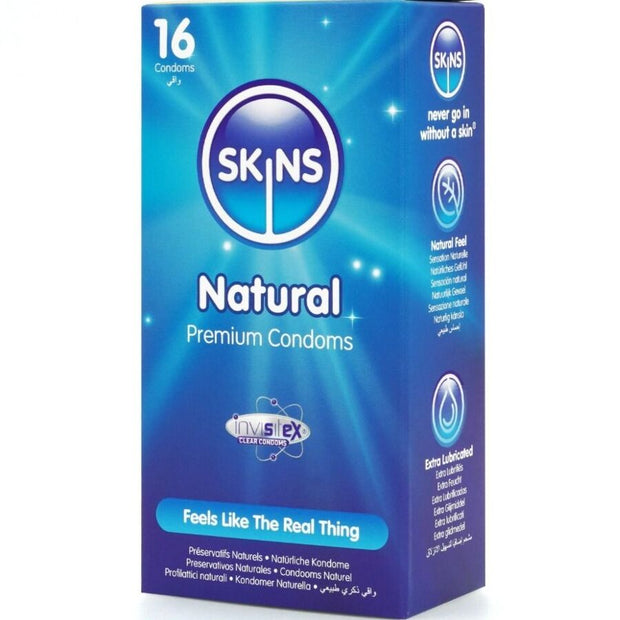 SKINS - Natural Premium -kondomipakkaus 16 kpl