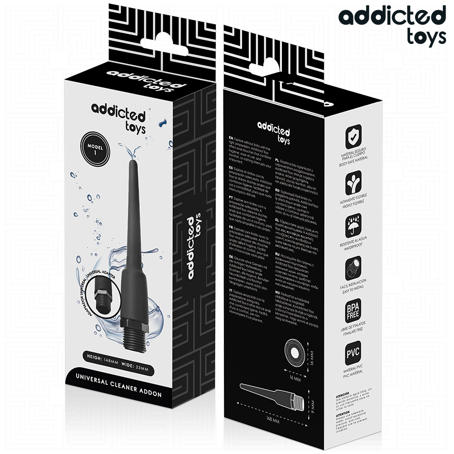 ADDICTED TOYS - ANAL CLEANER WITH UNIVERSAL ADAPTER MODEL 1