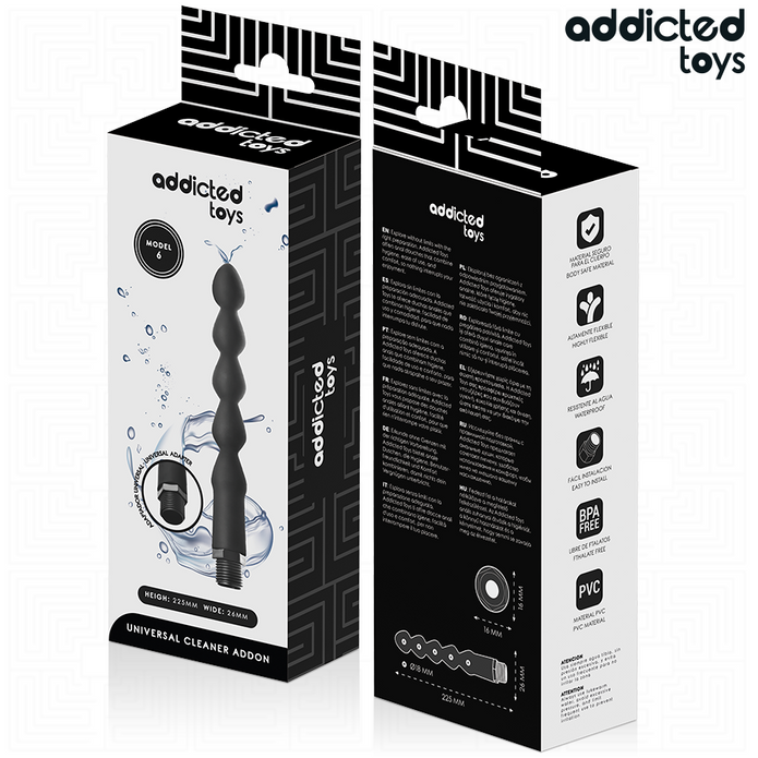 ADDICTED TOYS - ANAL CLEANER WITH UNIVERSAL ADAPTER MODEL 6