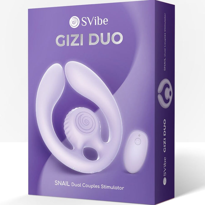 SNAIL VIBE - GIZI DUO COUPLES STIMULATOR REMOTE CONTROL LILAC