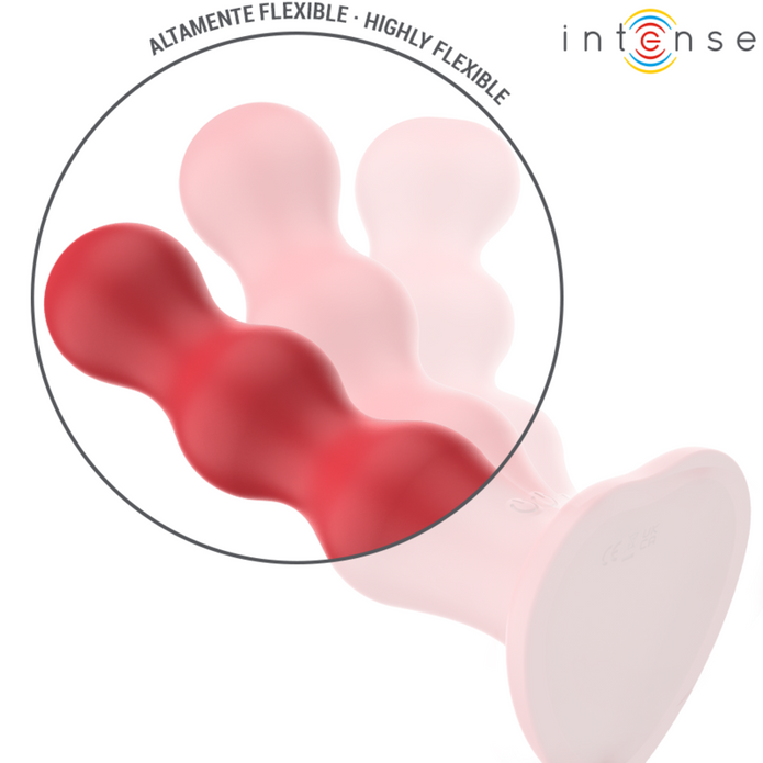 INTENSE - CODY VIBRATOR MED SUGKOPP RÖD FJÄRRKONTROLL