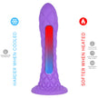 SILEXD - DREAMY DILDO FANTASY LIQUID SILICONE THERMOREACTIVE VIOLET 18.5 CM