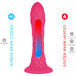 SILEXD - DREAMY DILDO FANTASY LIQUID SILICONE THERMOREACTIVE FUCHSIA 18.5 CM