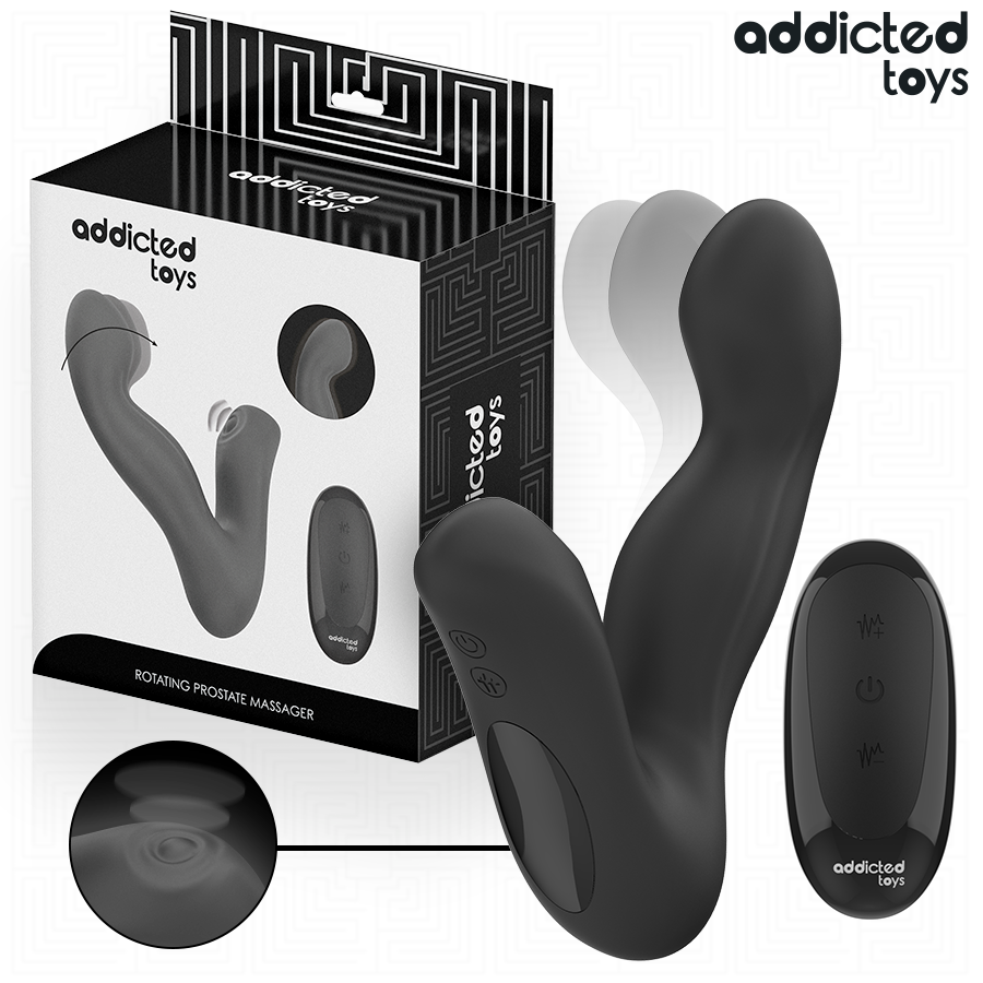 ADDICTED TOYS - OSCILLATING PROSTATE MASSAGER WITH PULSATION MODE REMOTE CONTROL