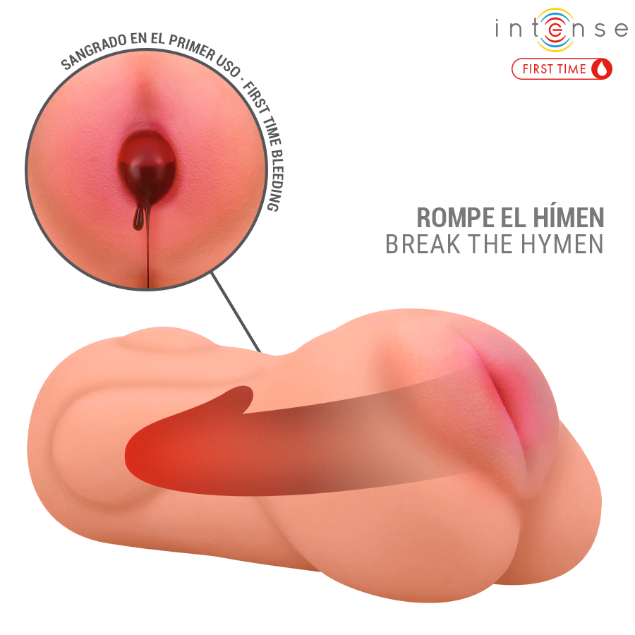 INTENSE FIRST TIME - SOPHIE VIRGIN MASTURBATOR WITH BLEEDING