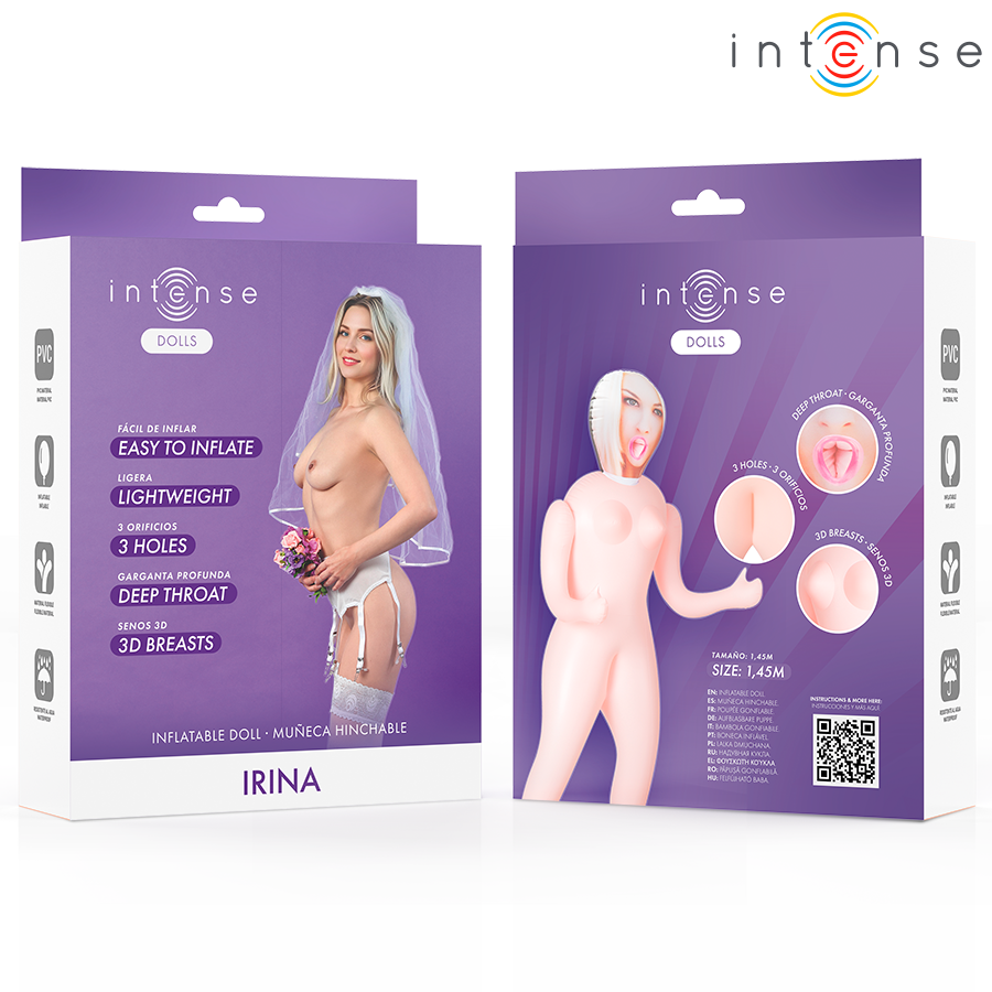 INTENSE DOLLS - IRINA INFLATABLE DOLL WITH THREE ORIFICES