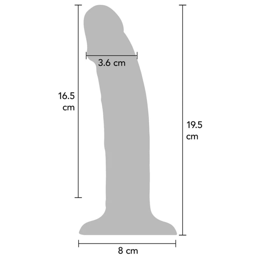 GET REAL - Realistinen värisevä dildo, 19,5 cm