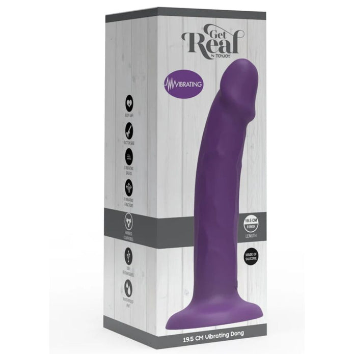 GET REAL - Realistinen värisevä dildo, 19,5 cm